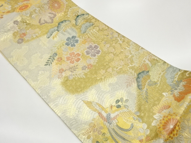 JAPANESE FUKURO OBI / WOVEN FLOWERS